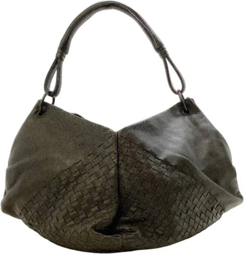 Bottega Veneta Vintage Pre-owned Leather handbags Grijs Dames