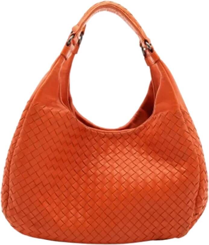 Bottega Veneta Vintage Pre-owned Leather handbags Oranje Dames