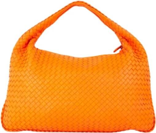 Bottega Veneta Vintage Pre-owned Leather handbags Oranje Dames