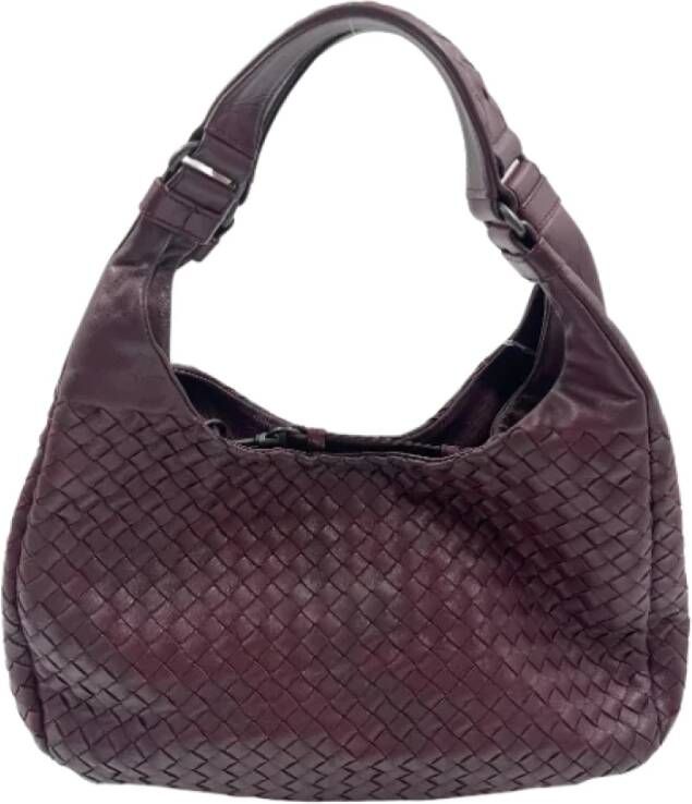 Bottega Veneta Vintage Pre-owned Leather handbags Paars Dames