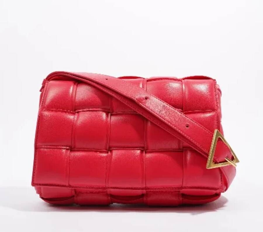 Bottega Veneta Vintage Pre-owned Leather handbags Rood Dames
