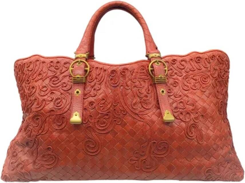 Bottega Veneta Vintage Pre-owned Leather handbags Rood Dames