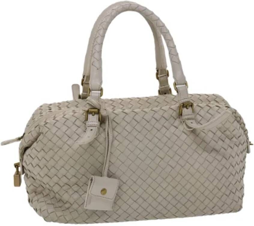 Bottega Veneta Vintage Pre-owned Leather handbags White Dames