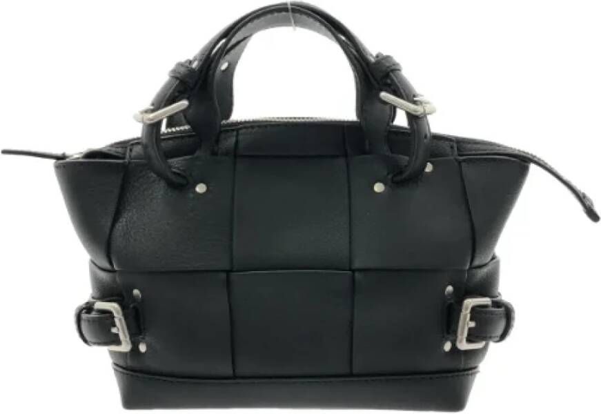 Bottega Veneta Vintage Pre-owned Leather handbags Zwart Dames