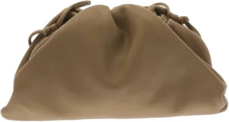 Bottega Veneta Vintage Pre-owned Leather pouches Bruin Dames
