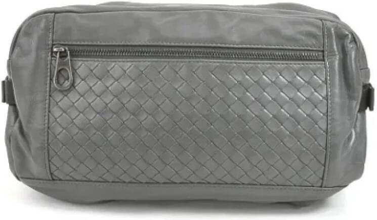 Bottega Veneta Vintage Pre-owned Leather pouches Grijs Dames