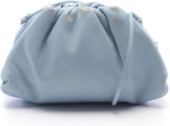 Bottega Veneta Vintage Pre-owned Leather shoulder-bags Blauw Dames
