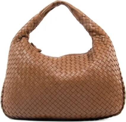 Bottega Veneta Vintage Pre-owned Leather shoulder-bags Bruin Dames