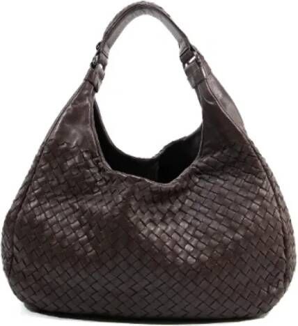 Bottega Veneta Vintage Pre-owned Leather shoulder-bags Bruin Dames
