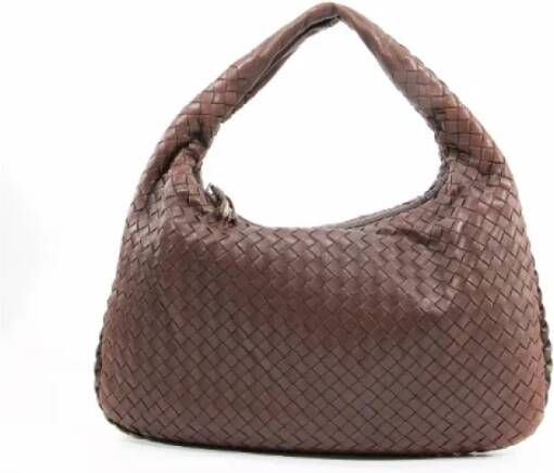 Bottega Veneta Vintage Pre-owned Leather shoulder-bags Bruin Dames