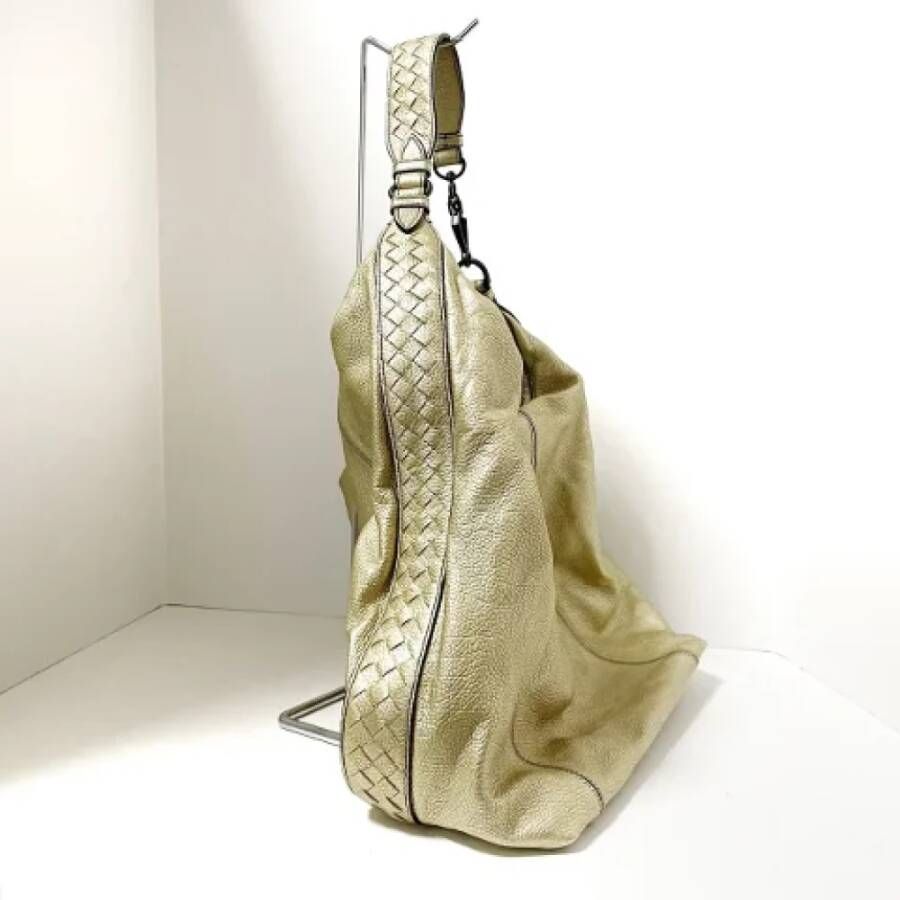 Bottega Veneta Vintage Pre-owned Leather shoulder-bags Geel Dames