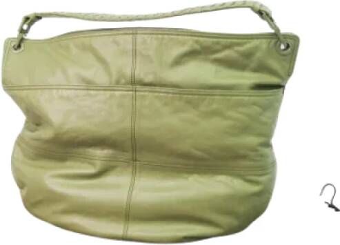 Bottega Veneta Vintage Pre-owned Leather shoulder-bags Groen Dames