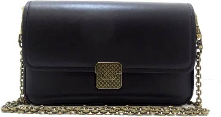 Bottega Veneta Vintage Pre-owned Leather shoulder-bags Zwart Dames