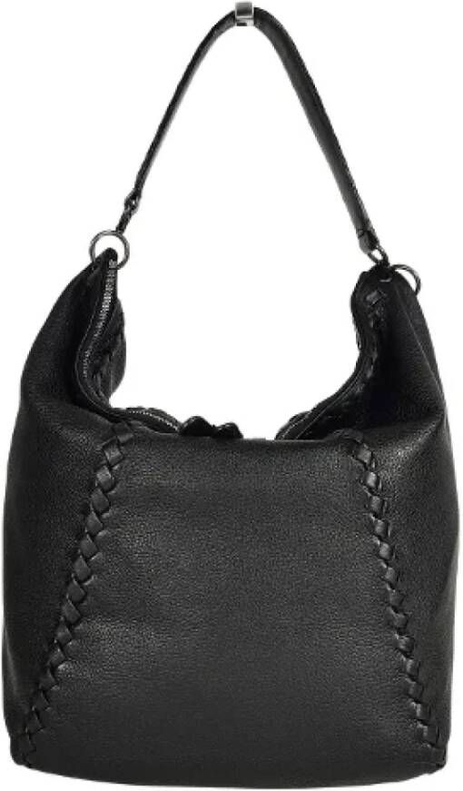 Bottega Veneta Vintage Pre-owned Leather shoulder-bags Zwart Dames