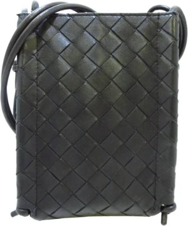 Bottega Veneta Vintage Pre-owned Leather shoulder-bags Zwart Dames
