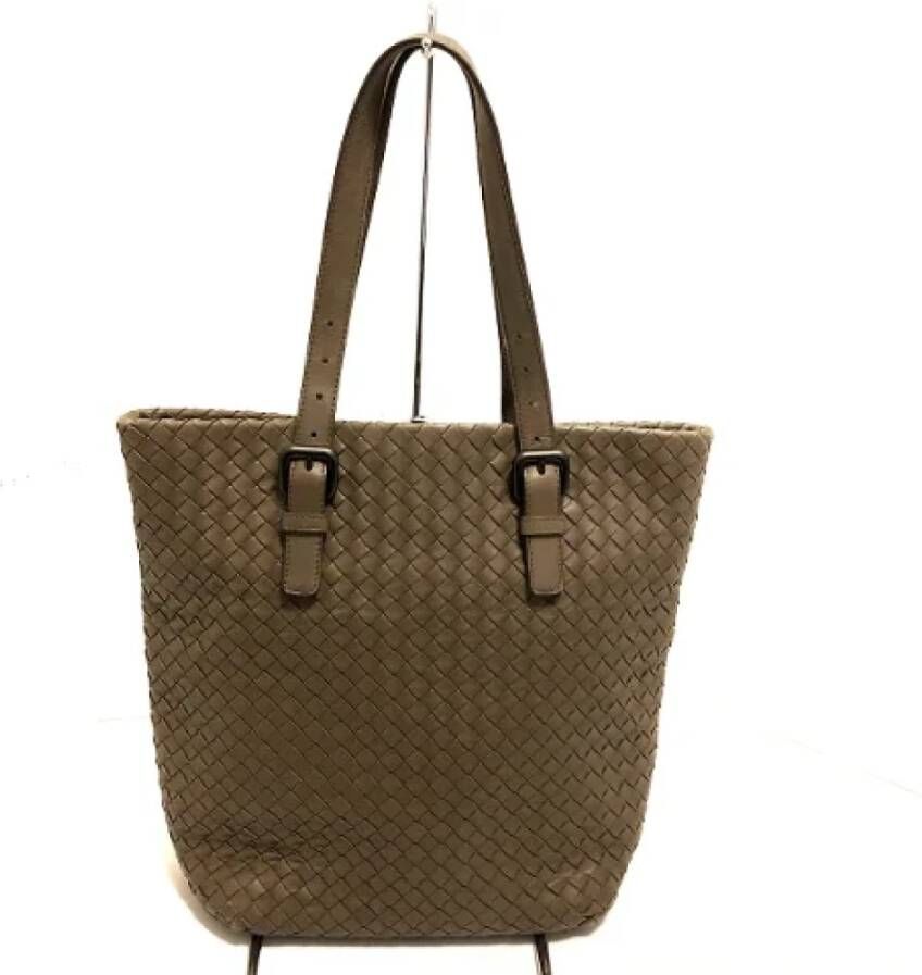 Bottega Veneta Vintage Pre-owned Leather totes Bruin Dames