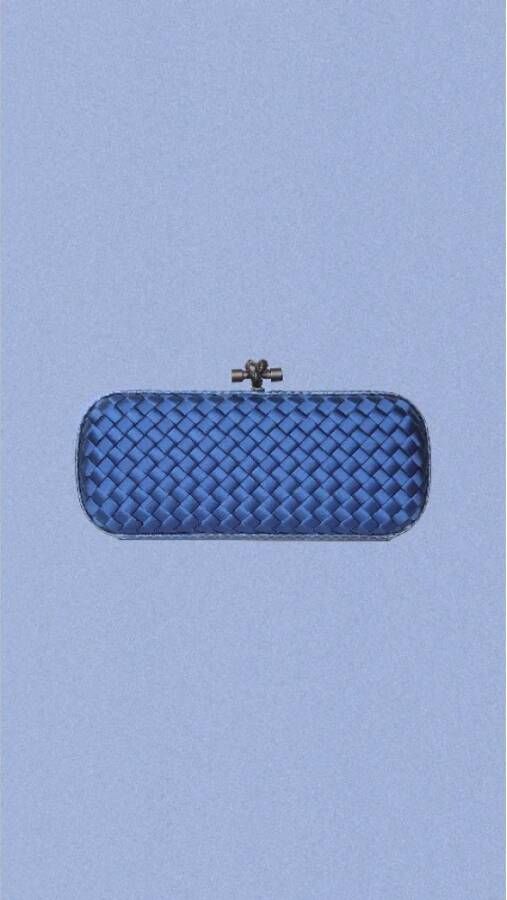 Bottega Veneta Vintage Pre-owned Leather wallets Blauw Dames