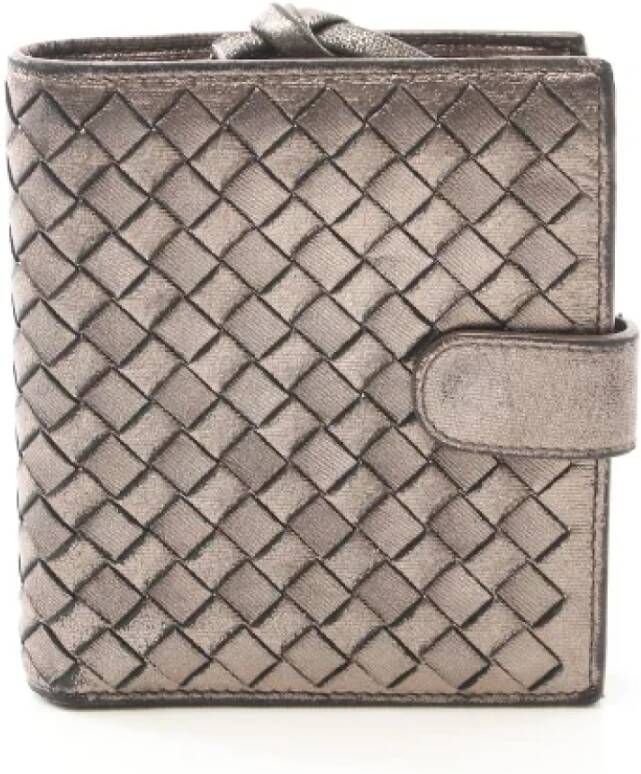 Bottega Veneta Vintage Pre-owned Leather wallets Geel Dames