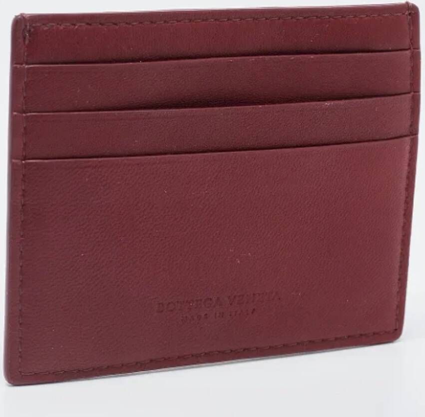 Bottega Veneta Vintage Pre-owned Leather wallets Rood Dames