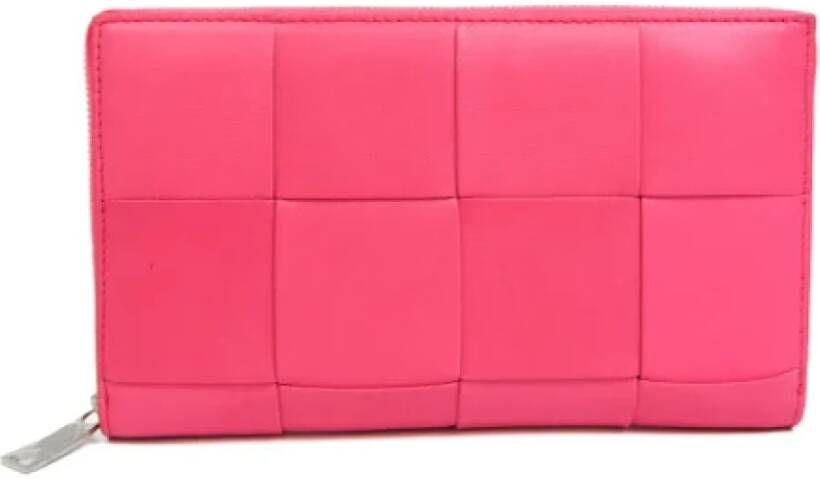 Bottega Veneta Vintage Pre-owned Leather wallets Roze Dames