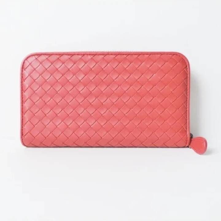 Bottega Veneta Vintage Pre-owned Leather wallets Roze Dames