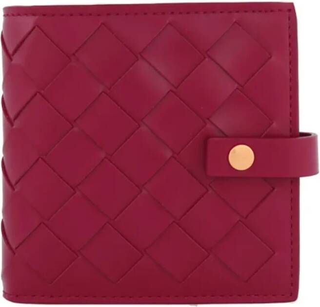Bottega Veneta Vintage Pre-owned Leather wallets Roze Dames