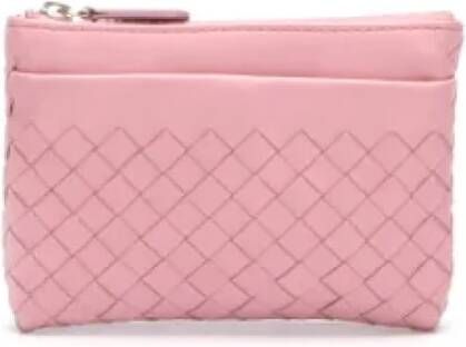 Bottega Veneta Vintage Pre-owned Leather wallets Roze Dames
