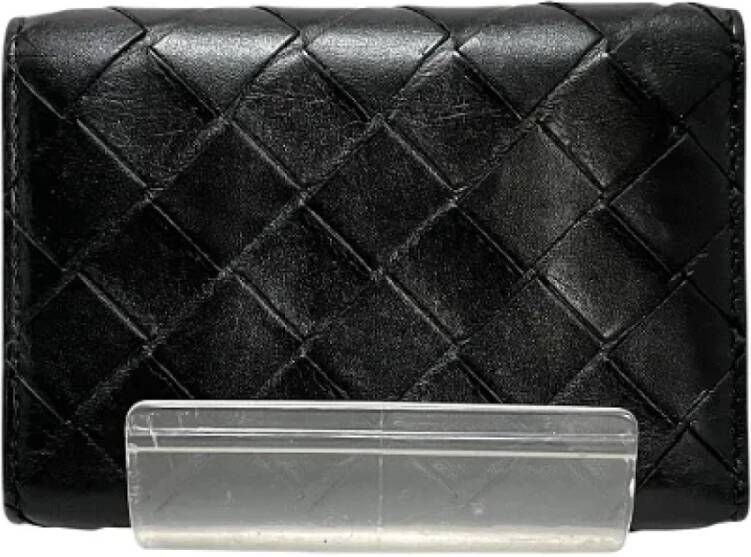 Bottega Veneta Vintage Pre-owned Leather wallets Zwart Dames