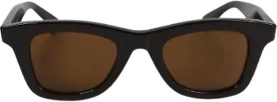 Bottega Veneta Vintage Pre-owned Metal sunglasses Bruin Dames