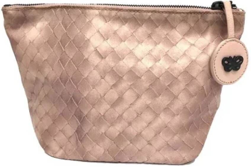 Bottega Veneta Vintage Pre-owned Nylon pouches Roze Dames