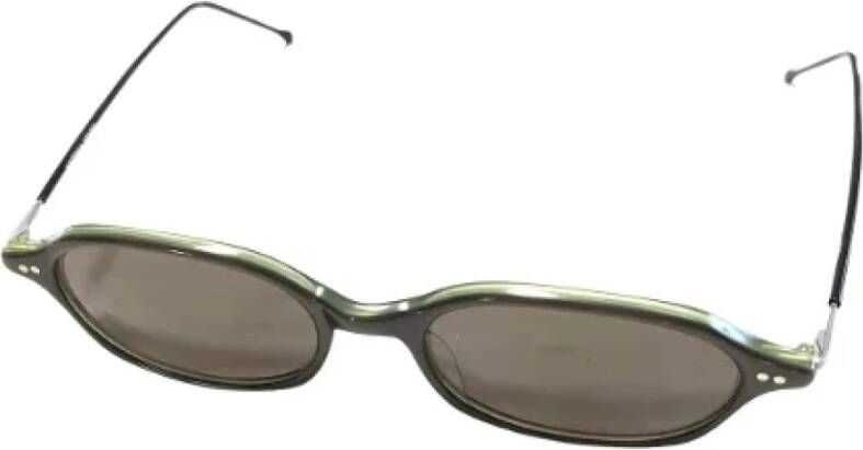 Bottega Veneta Vintage Pre-owned Plastic sunglasses Groen Dames