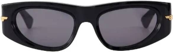 Bottega Veneta Vintage Pre-owned Plastic sunglasses Zwart Dames