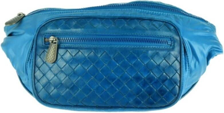 Bottega Veneta Vintage Pre-owned Shoulder Bags Blauw Heren