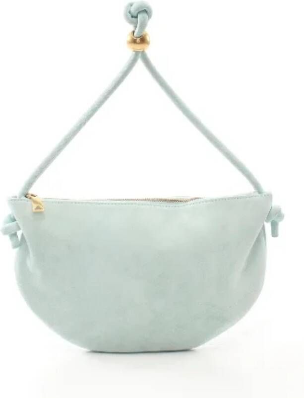 Bottega Veneta Vintage Pre-owned Suede handbags Blauw Dames