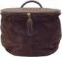 Bottega Veneta Vintage Pre-owned Suede handbags Bruin Dames - Thumbnail 1