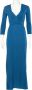 Bottega Veneta Vintage Tweedehands Blauwe Viscose Bottega Veneta Jurk Blauw Dames - Thumbnail 1