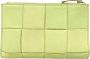 Bottega Veneta Vintage Tweedehands Gele Leren Bottega Veneta Portemonnee Yellow Dames - Thumbnail 1