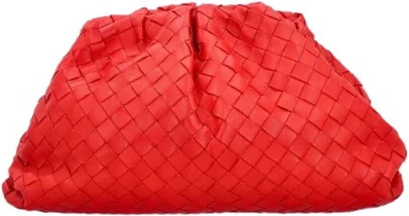 Bottega Veneta Vintage Tweedehands koppeling Rood Dames