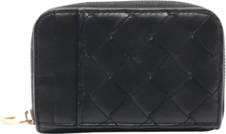 Bottega Veneta Vintage Tweedehands portefeuilles Zwart Dames