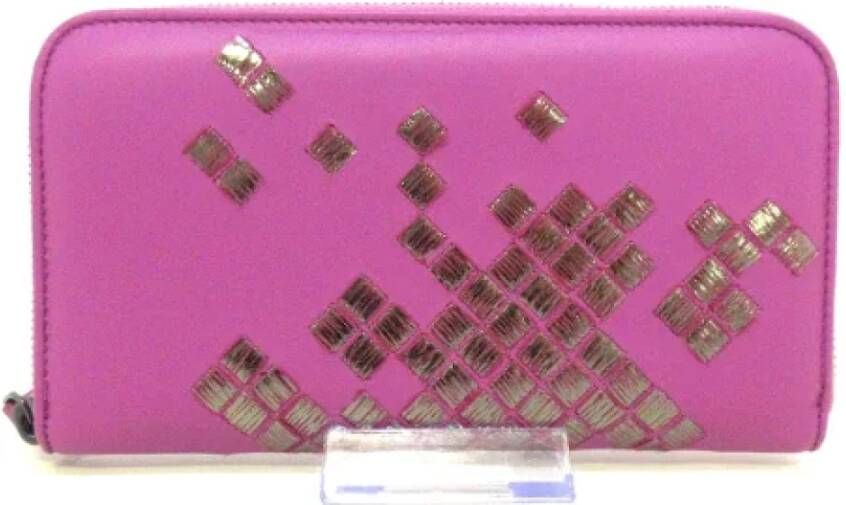Bottega Veneta Vintage Tweedehands portemonnees Roze Dames