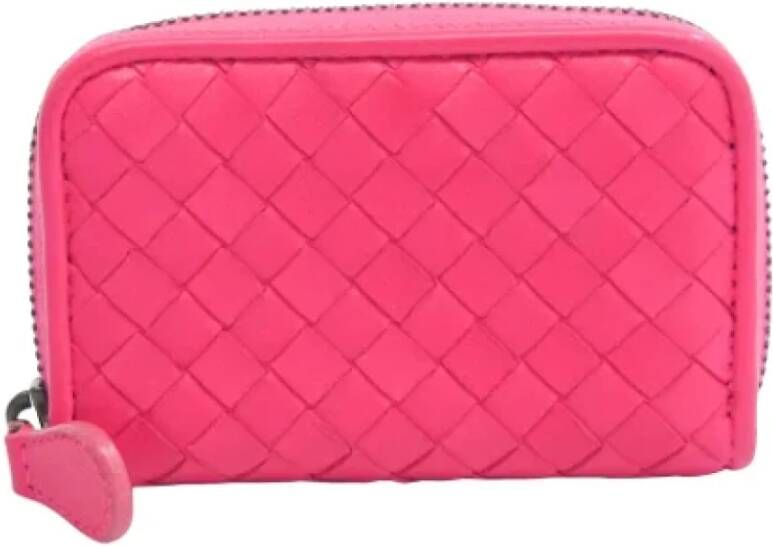 Bottega Veneta Vintage Tweedehands portemonnees Roze Dames