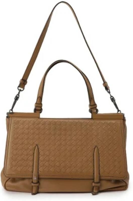 Bottega Veneta Vintage Voldoende lederen bakken Bruin Dames