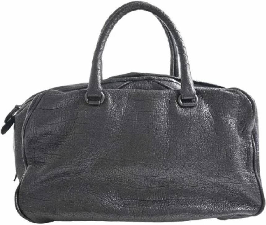 Bottega Veneta Vintage Voldoende lederen handtassen Zwart Dames