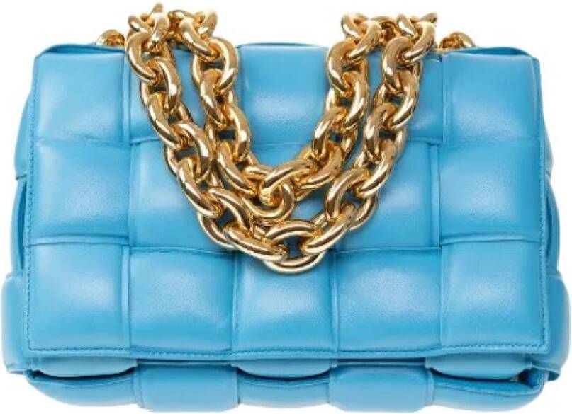 Bottega Veneta Vintage Voldoende schoudertassen Blauw Dames