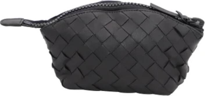 Bottega Veneta Vintage Zwarte leren Bottega Veneta tas Zwart Dames