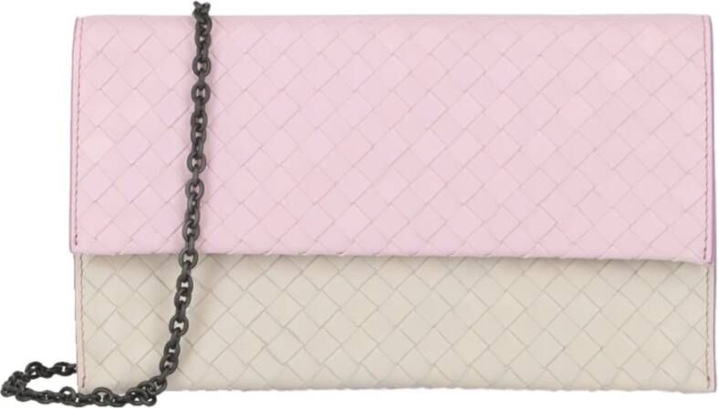Bottega Veneta Voldoende lederen thuiskantoor Roze Dames