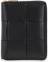 Bottega Veneta Zwarte leren portemonnee met Intrecciato-weefsel Black Dames - Thumbnail 1