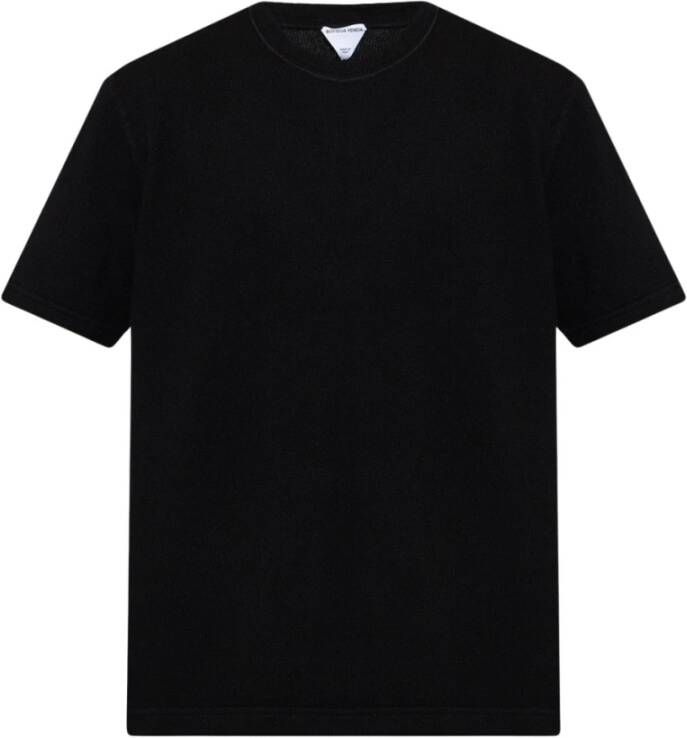 Bottega Veneta Wool T-shirt Zwart Heren