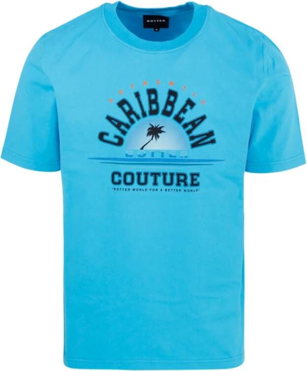 Botter T-Shirts Blauw Heren