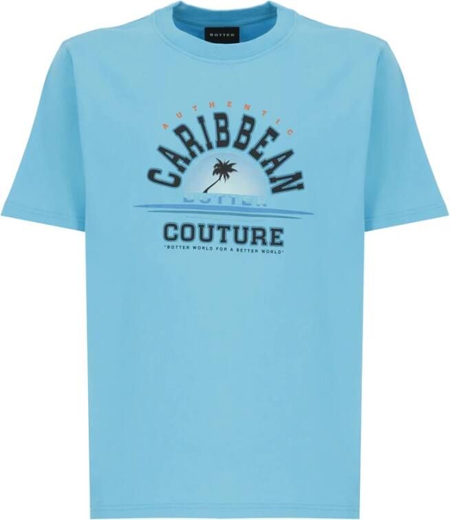 Botter T-Shirts Blauw Heren
